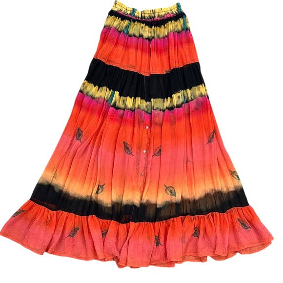 90s Desert West by Sherry Holt Maxi Skirt - Picture 1 of 7